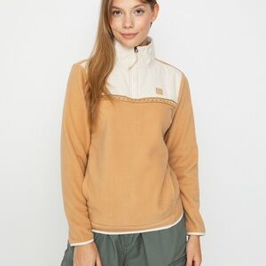 Billabong Adventure Division Fleece with Front Pouch Pocket in Tan